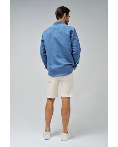 CHEMISE CASUAL HOMME SALSA 21005685 BLEUE AZUL