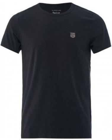 T-SHIRT SALSA NOIR EN COTON AVEC LOGO MODÈLE 21002958 NEGRO