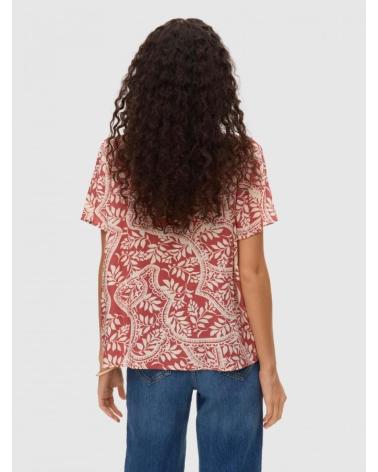 BLUSA ESTAMPADA VERO MODA 10327060 VERMELHA ROJO