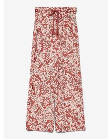 WIDE PRINTED TROUSERS VERO MODA 10327059 RED ROJO