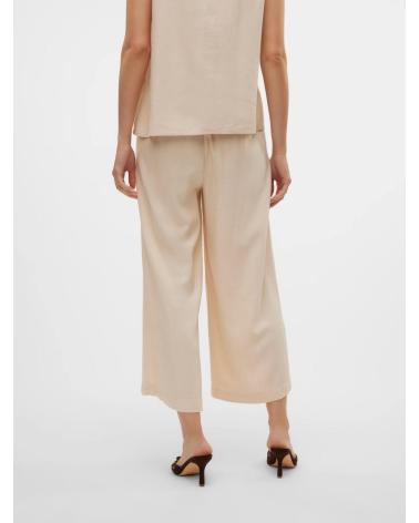 PANTALON CULOTTE LARGE VERO MODA 10321626 BEIGE BEIGE