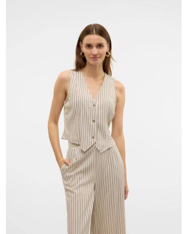 VERO MODA GILET FEMME 10321606 BEIGE BEIGE