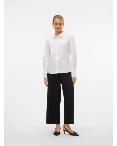CHEMISE FEMME VERO MODA 10318701 BLANCHE À COL CLASSIQUE BLANCO