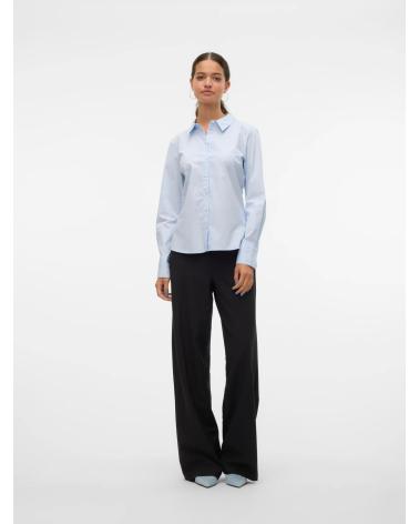 CHEMISE VERO MODA 10318701 À MANCHES LONGUES BLEU CLAIR AZUL