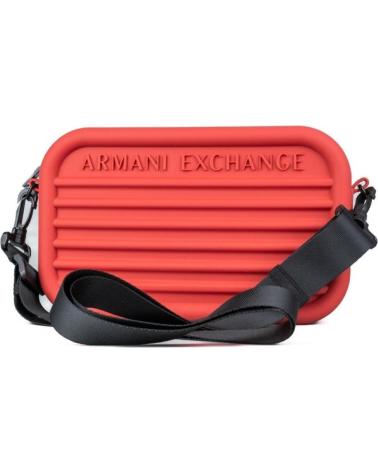 ARMANI EXCHANGE AX UMHÄNGETASCHE XM001274AF15130 ROT MIT TEXTURIERTEM DESIGN ROJO