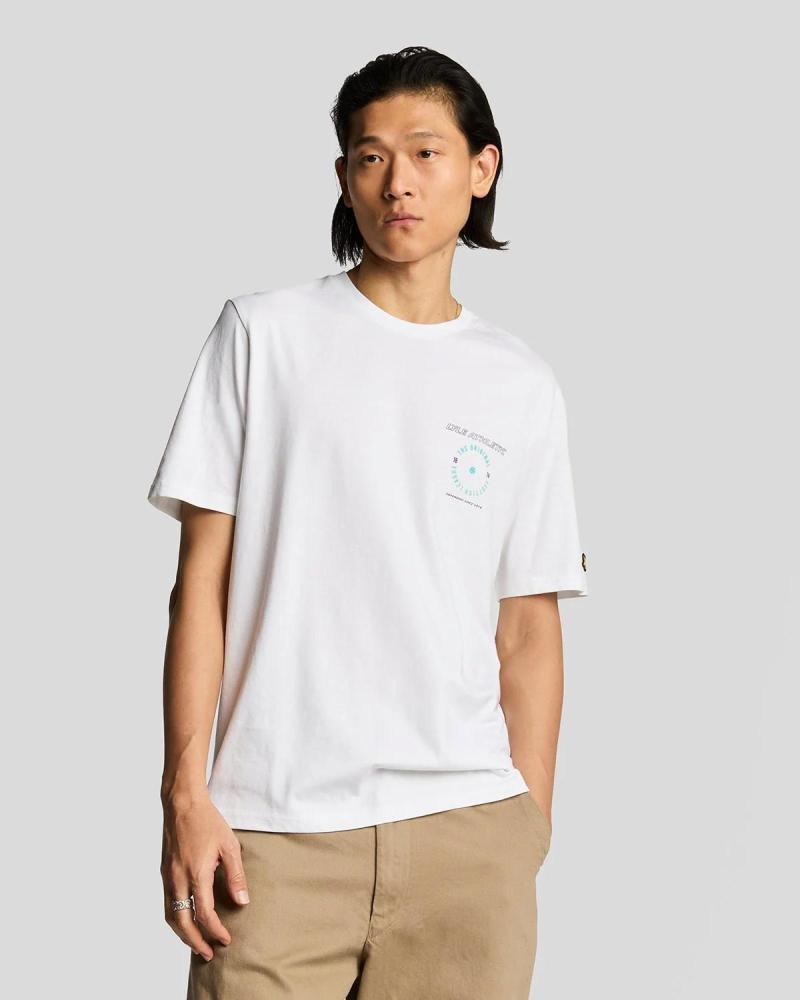 LYLE  SCOTT TS2223V- CAMISETAS DE CHICO BLANCO