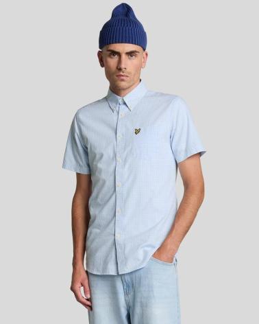 LYLE  SCOTT SW2213V-CLARO CAMISAS DE CHICO AZUL