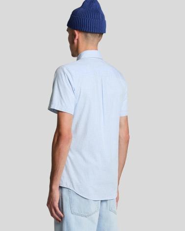 LYLE  SCOTT SW2213V-CLARO CAMISAS DE CHICO AZUL