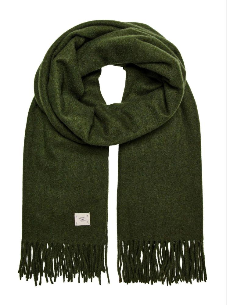 ONLY SCHAL 15266144 GRÜN MIT FRANSEN VERDE