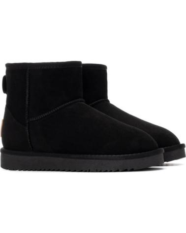 XTI FLACHE STIEFELETTEN 144444 SCHWARZ NEGRO
