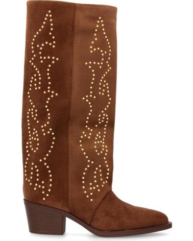 BOTAS COWBOY SPORT3PUNTO0 4022 DE ANTE KAKI CON REMACHES BORDADOS VARIOS COLORES
