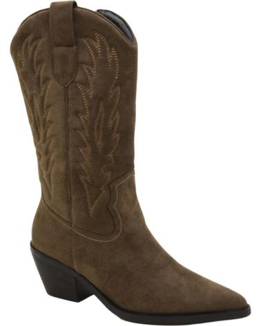 AZAREY 462K081 GREEN SUEDE COWBOY BOOT VERDE