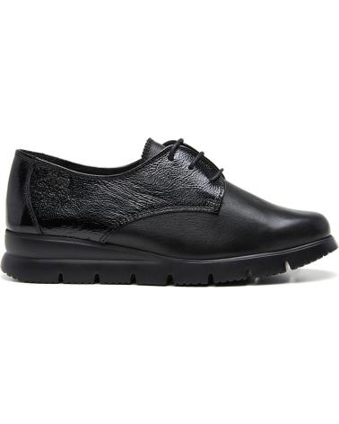 24 HORAS CHAUSSURES À LACETS NOIRES 26637 AVEC SEMELLE PLATEFORME NEGRO