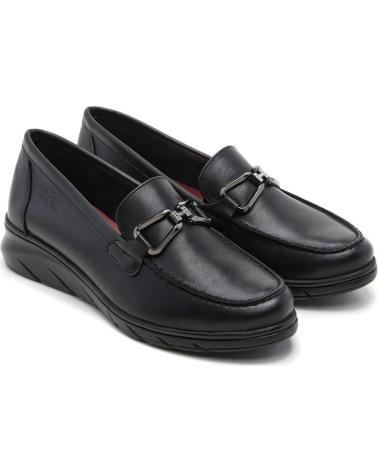 MOCASSIN 24 HORAS 26576 AVEC BOUCLE MÉTALLIQUE NOIR NEGRO