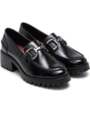 MOCASSIN PLATEFORME 24HRS 26565 À BOUCLE - 24 HORAS NOIR ROJO