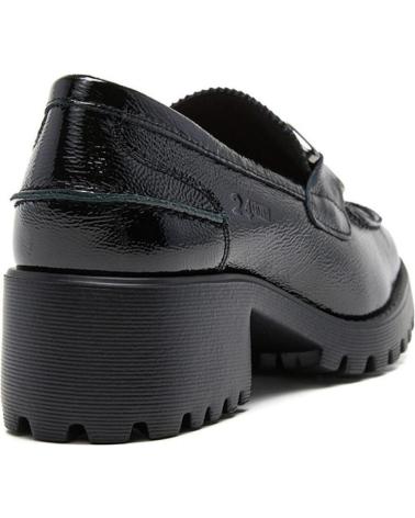 MOCASSIN PLATEFORME 24HRS 26565 À BOUCLE - 24 HORAS NOIR ROJO