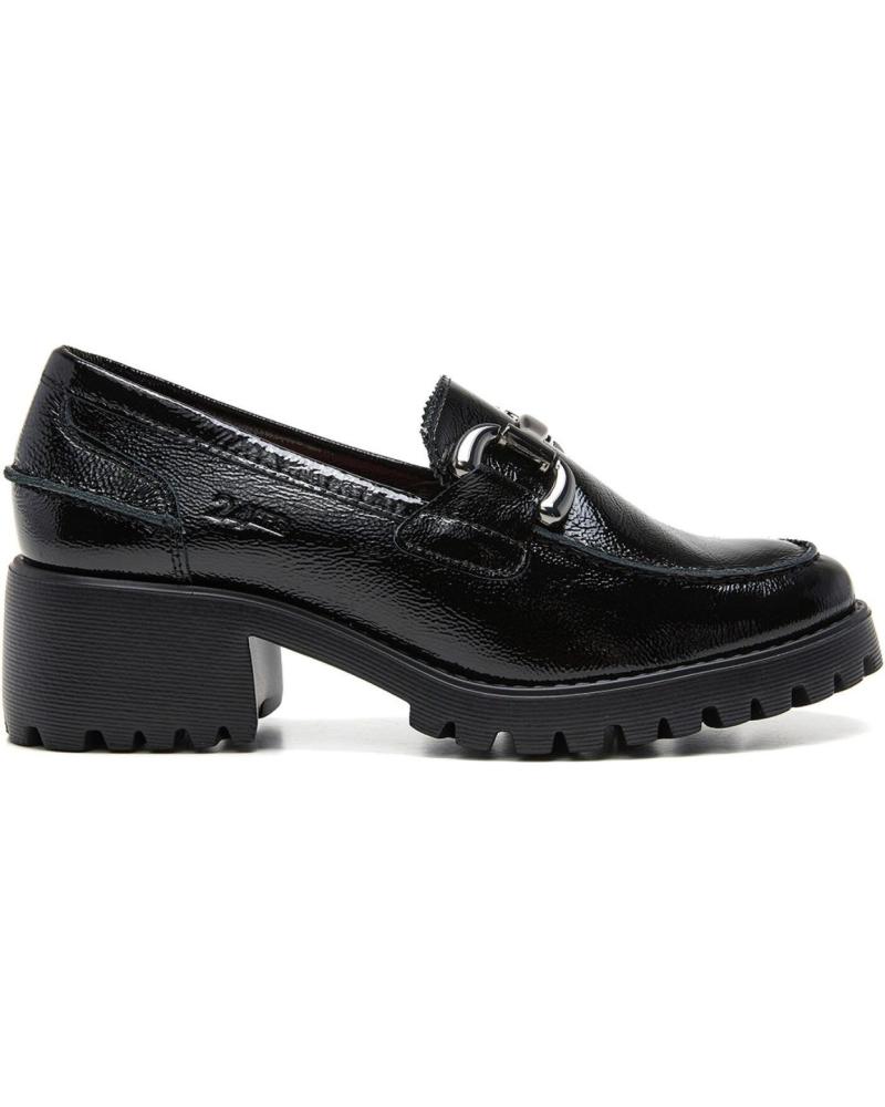 MOCASSIN PLATEFORME 24HRS 26565 À BOUCLE - 24 HORAS NOIR ROJO