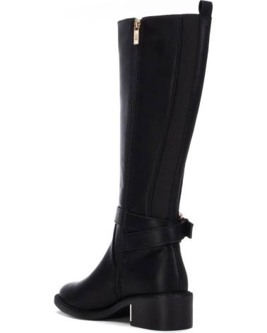 XTI HOHE STIEFEL 130471 MIT KNÖCHELSCHNALLE, SCHWARZ NEGRO