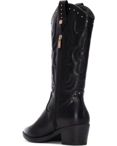 XTI COWBOY BOOTS 130568 BLACK WITH EMBROIDERY AND STUDS NEGRO
