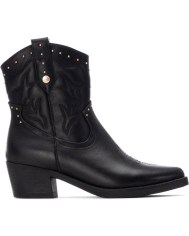 XTI BASIC COWBOY ANKLE BOOT 130472 BLACK WITH STUDS NEGRO