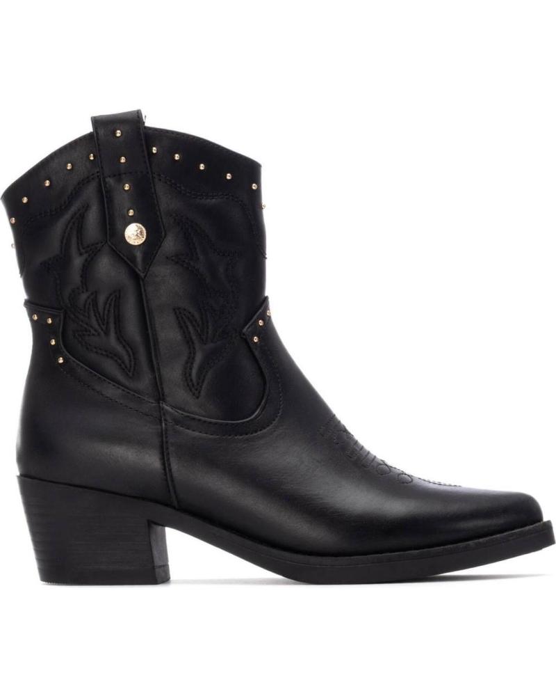 XTI BASIC COWBOY STIEFELETTE 130472 SCHWARZ MIT NIETEN NEGRO