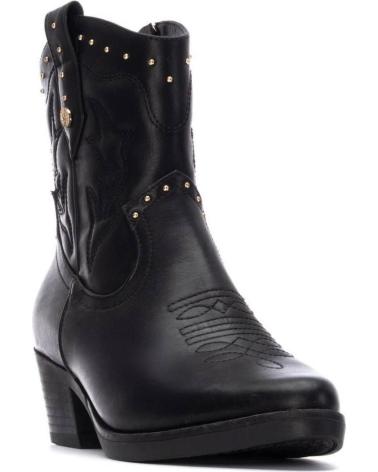 XTI BASIC COWBOY STIEFELETTE 130472 SCHWARZ MIT NIETEN NEGRO