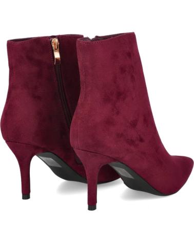 L&R SHOES G15 BOTTINES À TALON HAUT BORDEAUX BURDEOS