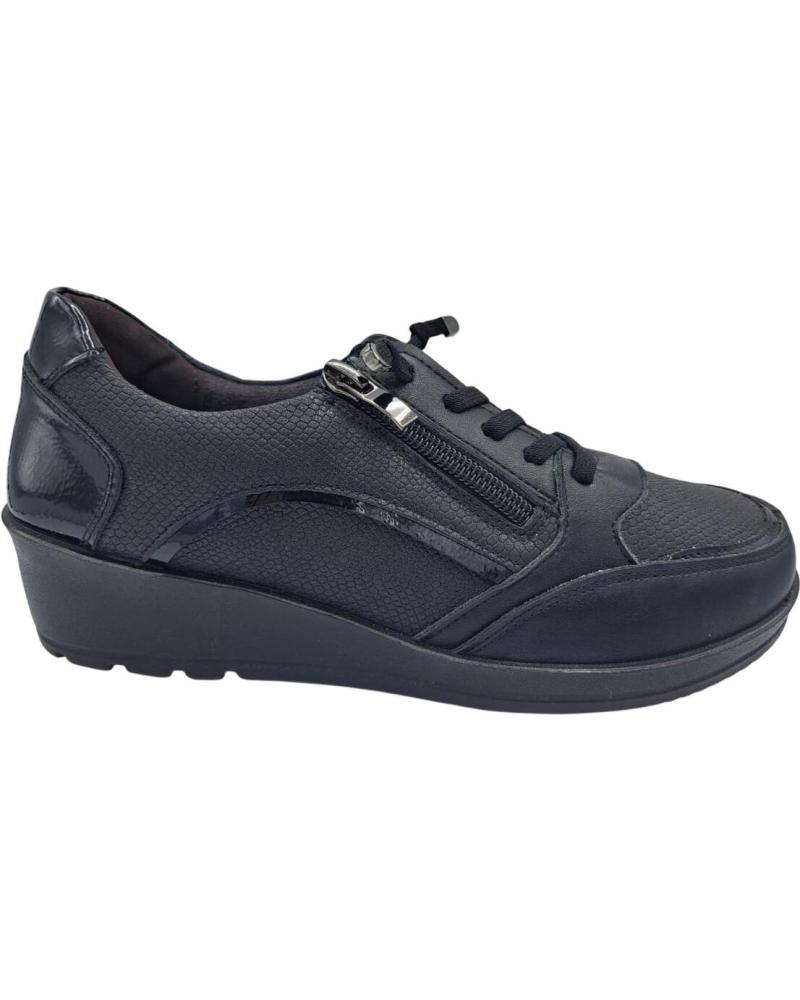 CALZADOMANIA BLACK WEDGE LOAFER NEGRO