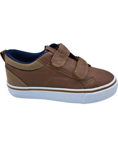 CALZADOMANIA KIDS' LEATHER SHOE WITH VELCRO CLOSURE CUERO