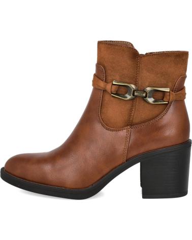 BOTINES DE TACÓN HISPANFLEX 2533 DE CUERO CUERO