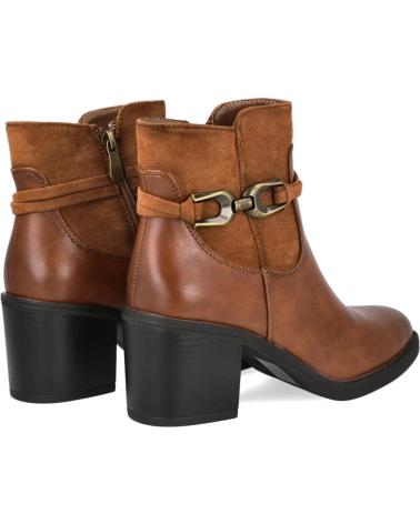 BOTINES DE TACÓN HISPANFLEX 2533 DE CUERO CUERO