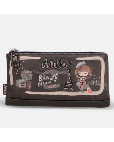 PORTAFOGLIO GRANDE FLESSIBILE ANEKKE MADEMOISELLE RFID MARRONE 41809-906 MARRON