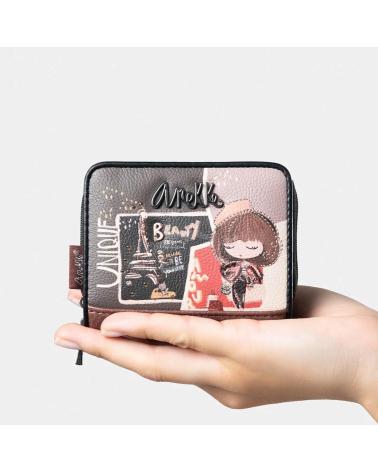 CARTEIRA PEQUENA RFID MADEMOISELLE MARROM ANEKKE 41809-903 MARRON