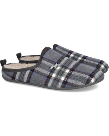 PANTOFOLE GARZÓN A QUADRI RIFERIMENTO 8003-402 GRIGIE GRIS