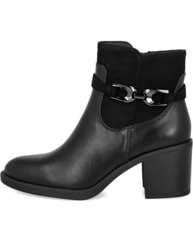 HISPANFLEX BLACK HEELED ANKLE BOOTS - MODEL 2533 NEGRO