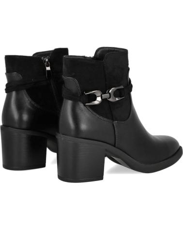 HISPANFLEX BLACK HEELED ANKLE BOOTS - MODEL 2533 NEGRO
