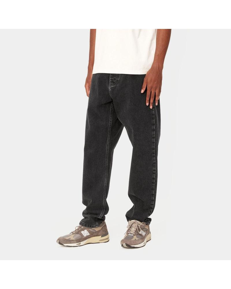 CARHARTT WIP PANTALON VAQUERO CARHARTT NEWEL PANT BLACK STONE WASHED NAN