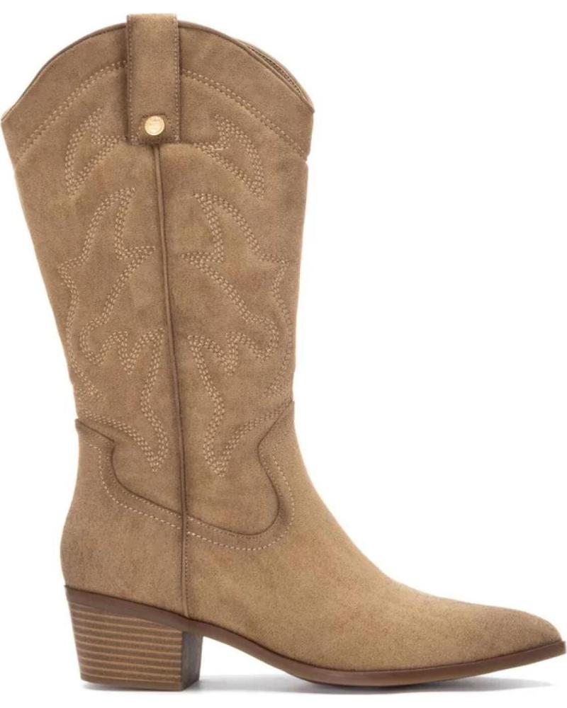 BOTA COWBOY XTI 14430803 BEGE COM SALTO BEIGE