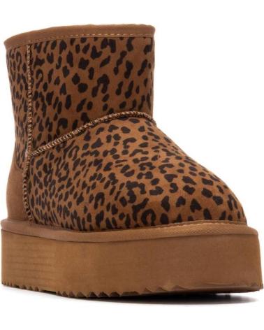 XTI STIEFELETTE AUS WILDLEDERIMITAT MIT LEOPARDENMUSTER 144441 LEOPARDO