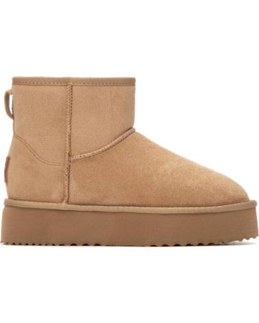 XTI KURZE STIEFELETTE AUS WILDLEDERIMITAT BEIGE 144441 BEIGE