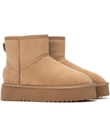 XTI BOTA CURTA DE CAMURÇA BEGE 144441 BEIGE