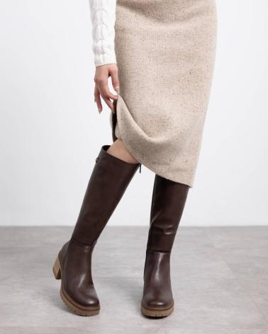 BOTA ALTA XTI 144453 MARRÓN MARRON BOTA ALTA XTI 144453 MARRÓN MARRON