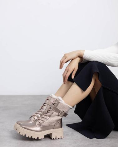 XTI 144669 NUDE STIEFELETTEN MIT PROFILSOHLE NUDE