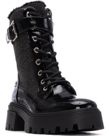 XTI 144669 SCHWARZE STIEFELETTEN MIT PROFILSOHLE NEGRO