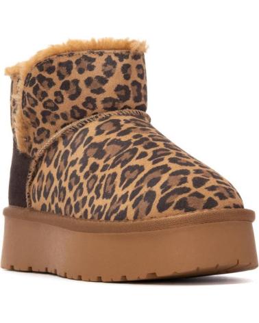 BOTA CURTA CARMELA 162633 LEOPARDO COM PLATAFORMA LEOPARDO