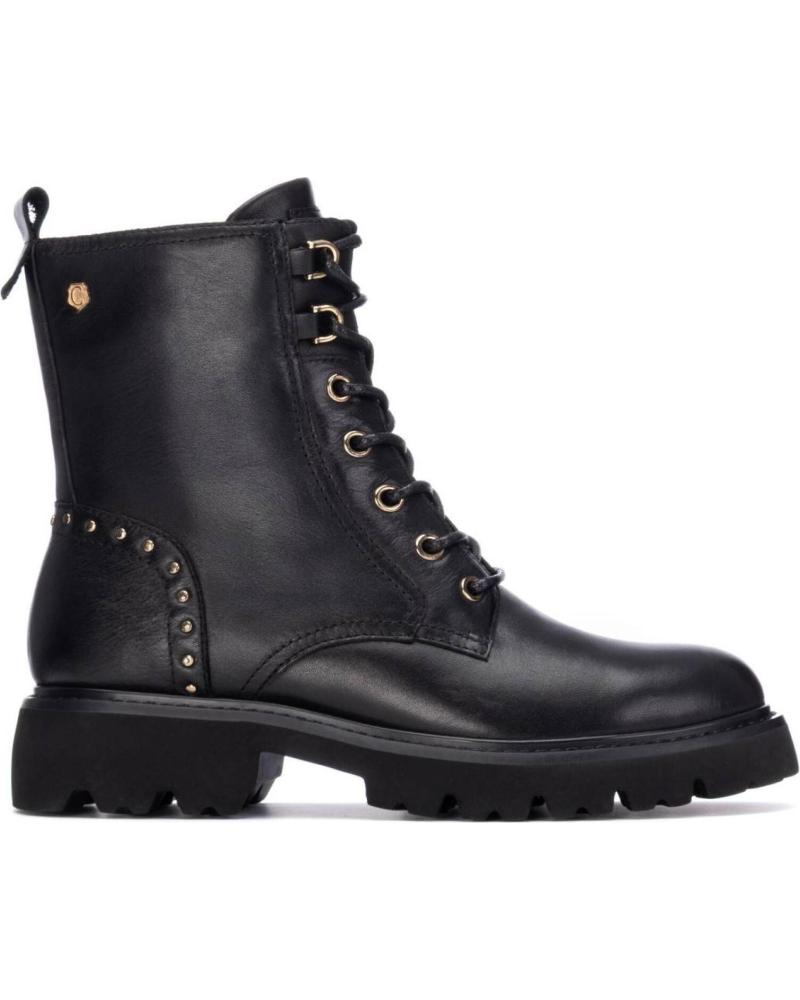CARMELA 162690 - SCHWARZER MILITÄRSTIEFEL MIT NIETEN UND SCHNÜRSENKELN NEGRO
