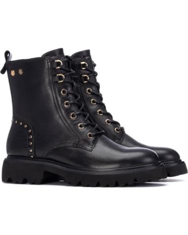 CARMELA 162690 - SCHWARZER MILITÄRSTIEFEL MIT NIETEN UND SCHNÜRSENKELN NEGRO