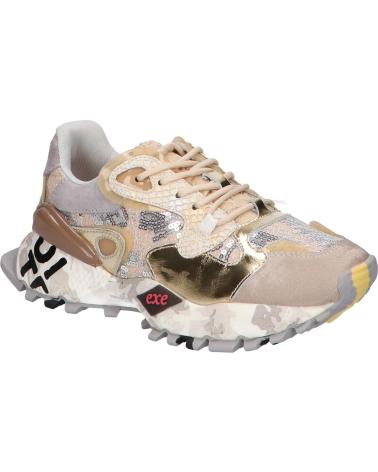 EXE 134-10 LEDER TAUPE GOLD SNEAKER LEATHER TAUPE GOLD