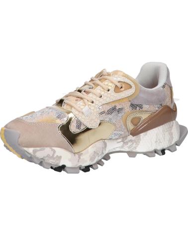 EXE 134-10 LEDER TAUPE GOLD SNEAKER LEATHER TAUPE GOLD
