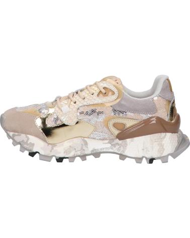 EXE 134-10 LEDER TAUPE GOLD SNEAKER LEATHER TAUPE GOLD